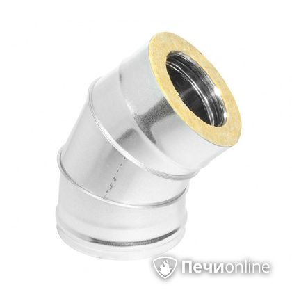 Колено 135° (45°) Теплов и Сухов Отвод Термо 45* ОТ-Р 430-0.5/оцинковка D150/210 в Тамбове