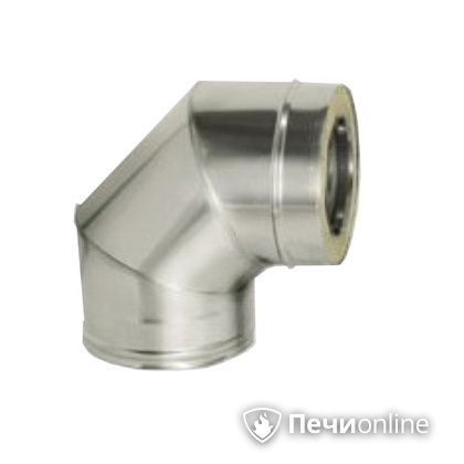 Дымоход Дымок Колено 90° с изоляцией 0.5 мм. OТFR90 150/230 в Тамбове