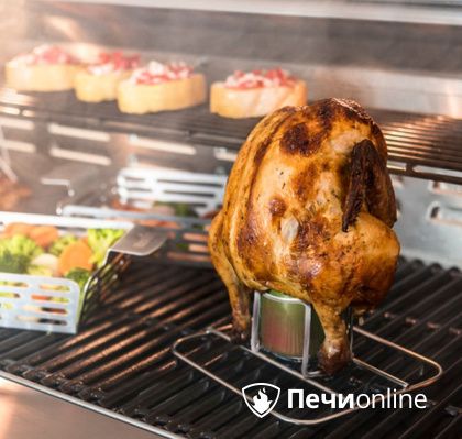 Ростер Char-Broil Grill+ для курицы с креплением для емкости в Тамбове