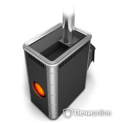 Дровяная банная печь TMF Аврора Inox ДА Иллюминатор антрацит НВ  в Тамбове
