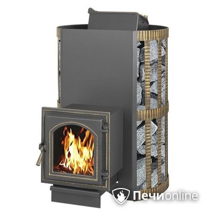 Дровяная банная печь Везувий Скиф с закрытой каменкой (270) в Тамбове