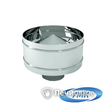 Дымоход УМК Оголовок с дефлектором D100х160 Н+Оц 0.5мм 0.5мм по воде в Тамбове