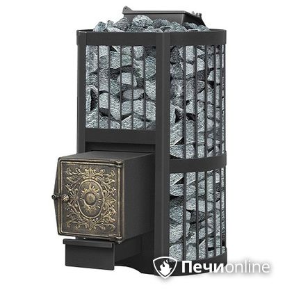 Дровяная банная печь Везувий Ураган Стандарт 22 (ДТ-4) с закрытой каменкой чугун в Тамбове
