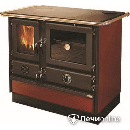 Отопительно-варочная печь MBS Thermo Magnum Red R с теплообменником и духовым шкафом в Тамбове