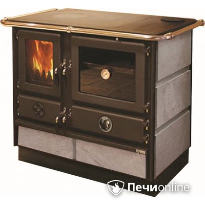 Отопительно-варочная печь MBS Thermo Magnum Stone R с теплообменником и духовым шкафом в Тамбове